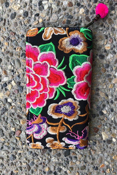 Monique Embroidered Wallet