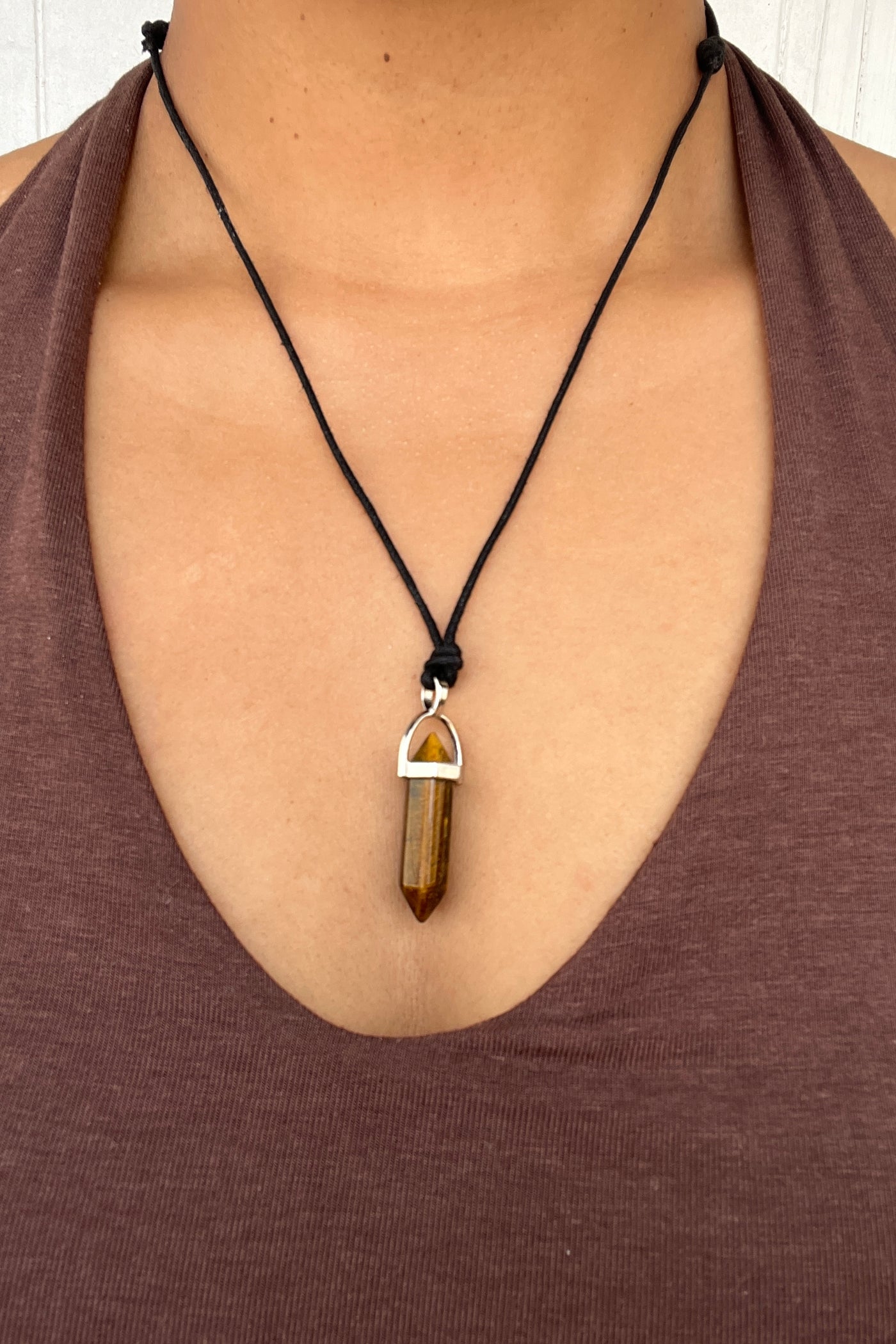 Small Crystal Point Necklace