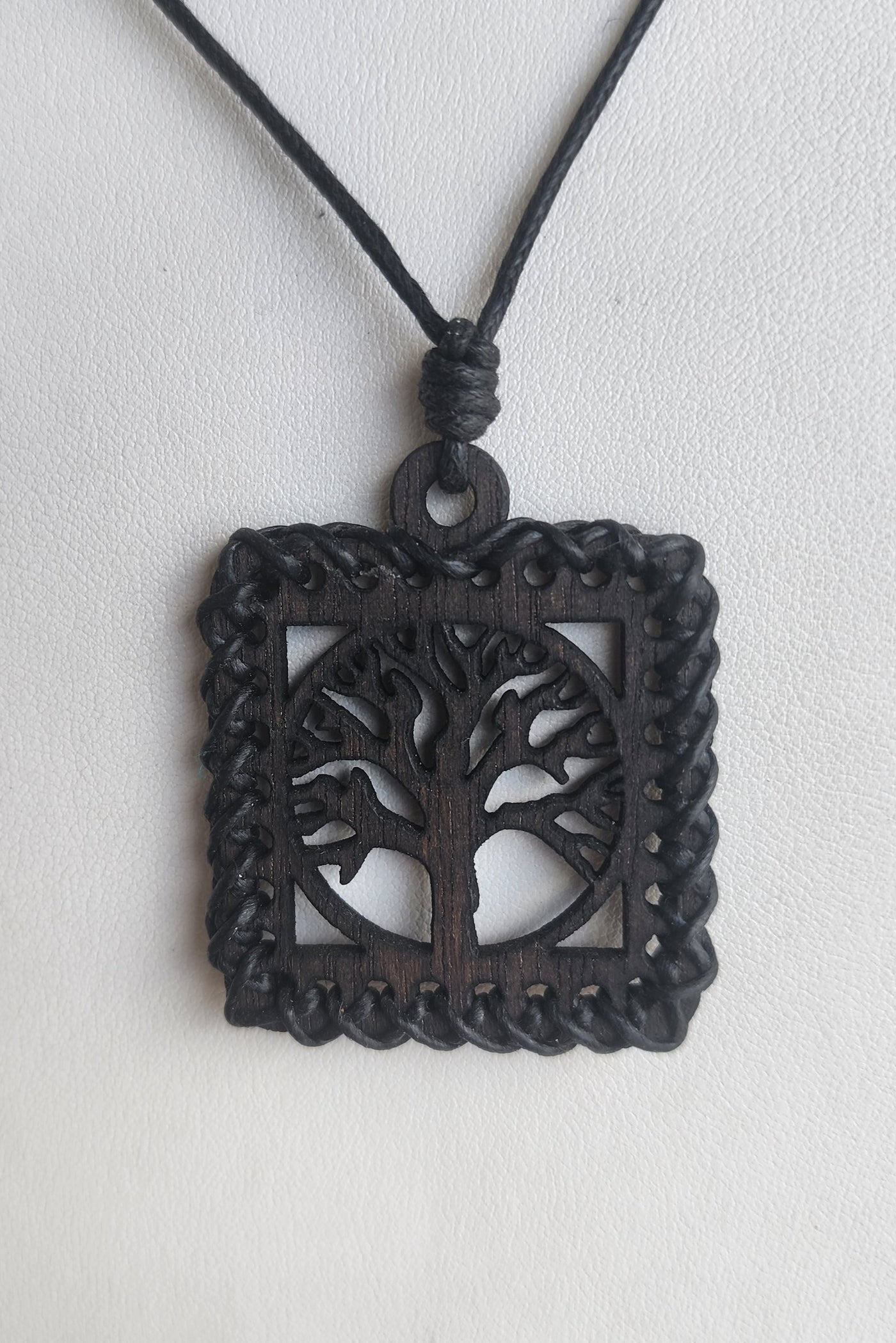 Wooden Tree of Life Necklace