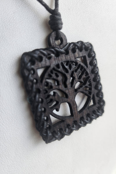 Wooden Tree of Life Necklace