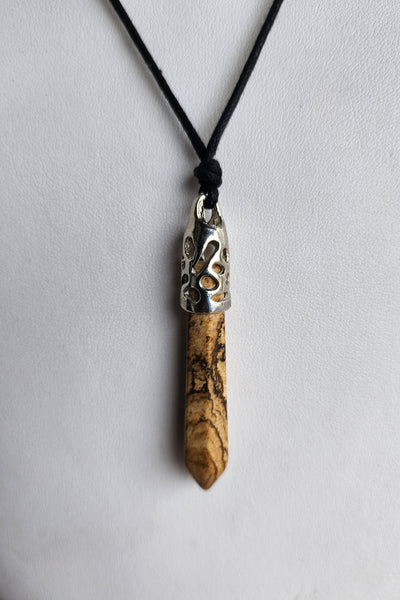 Large Crystal Point Necklace