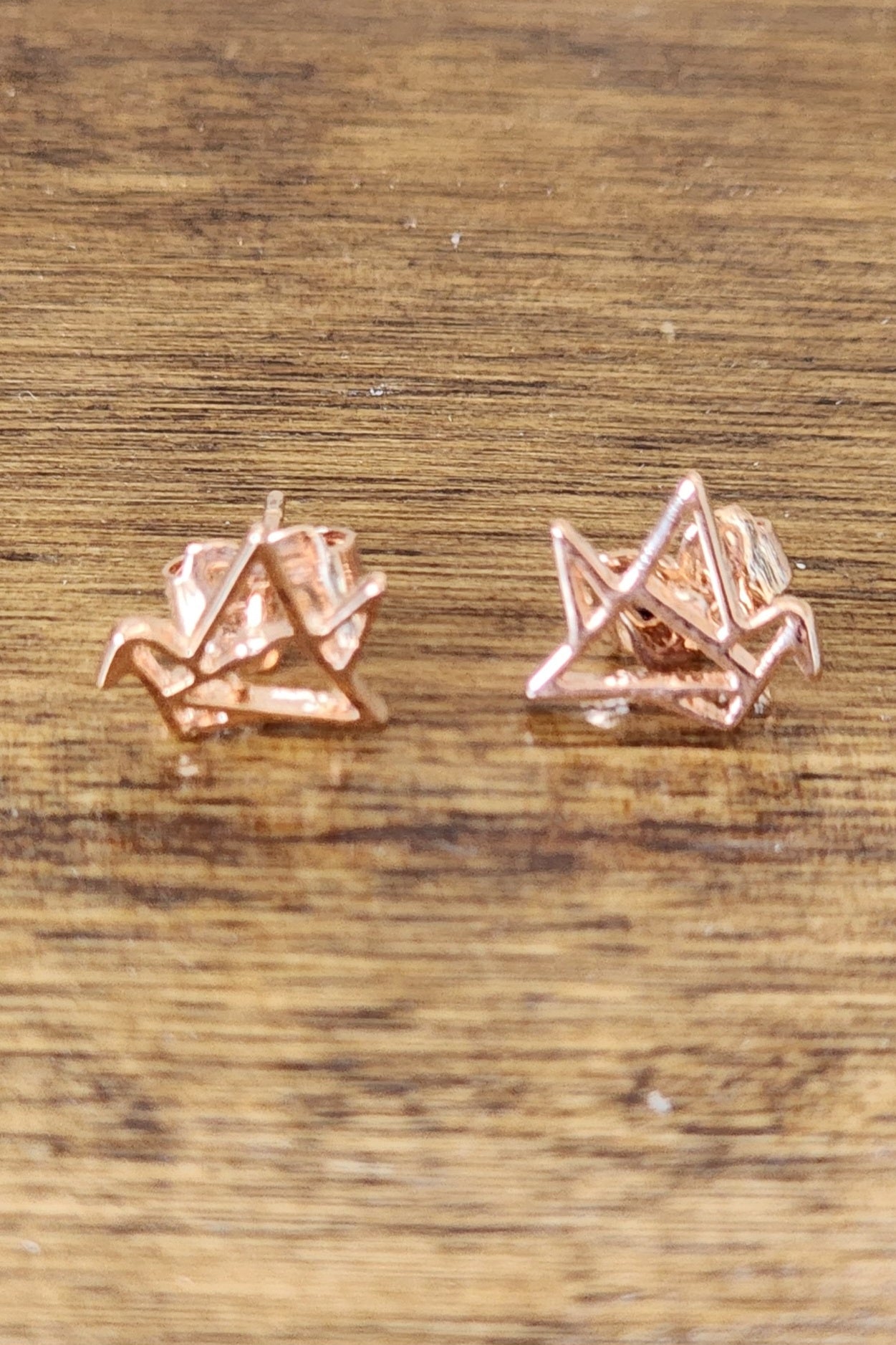 Gold Origami Earrings