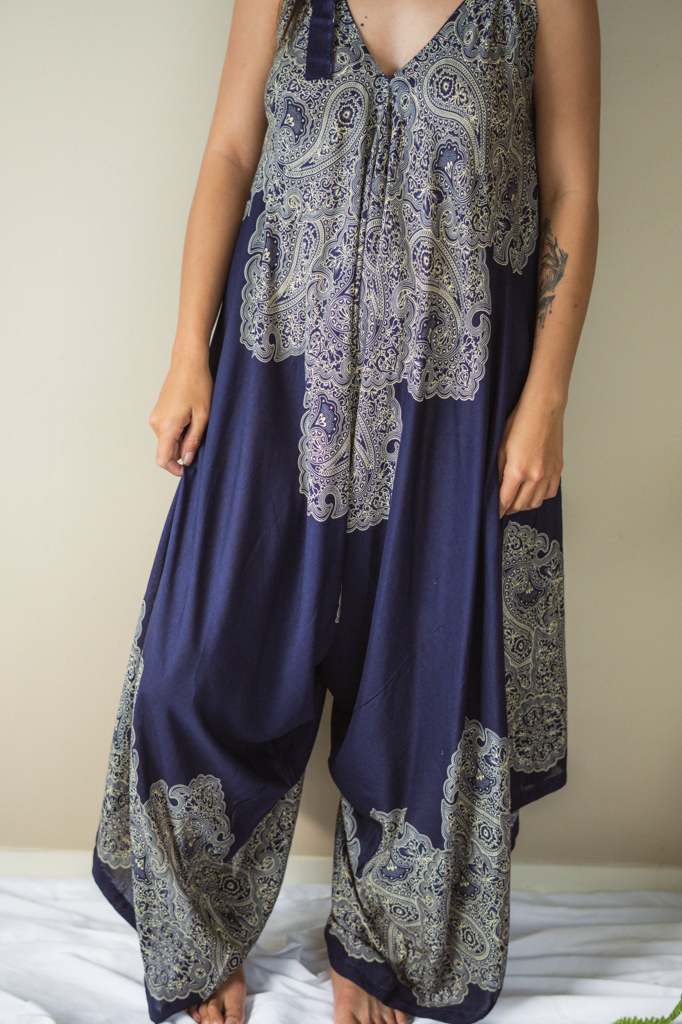 Mandala Tie-Up Jumpsuit