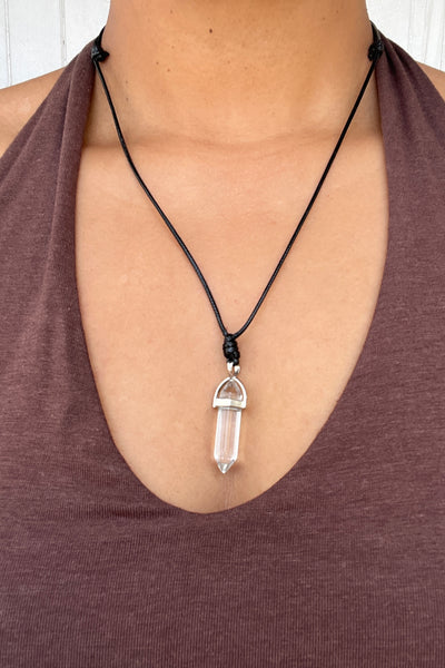 Small Crystal Point Necklace