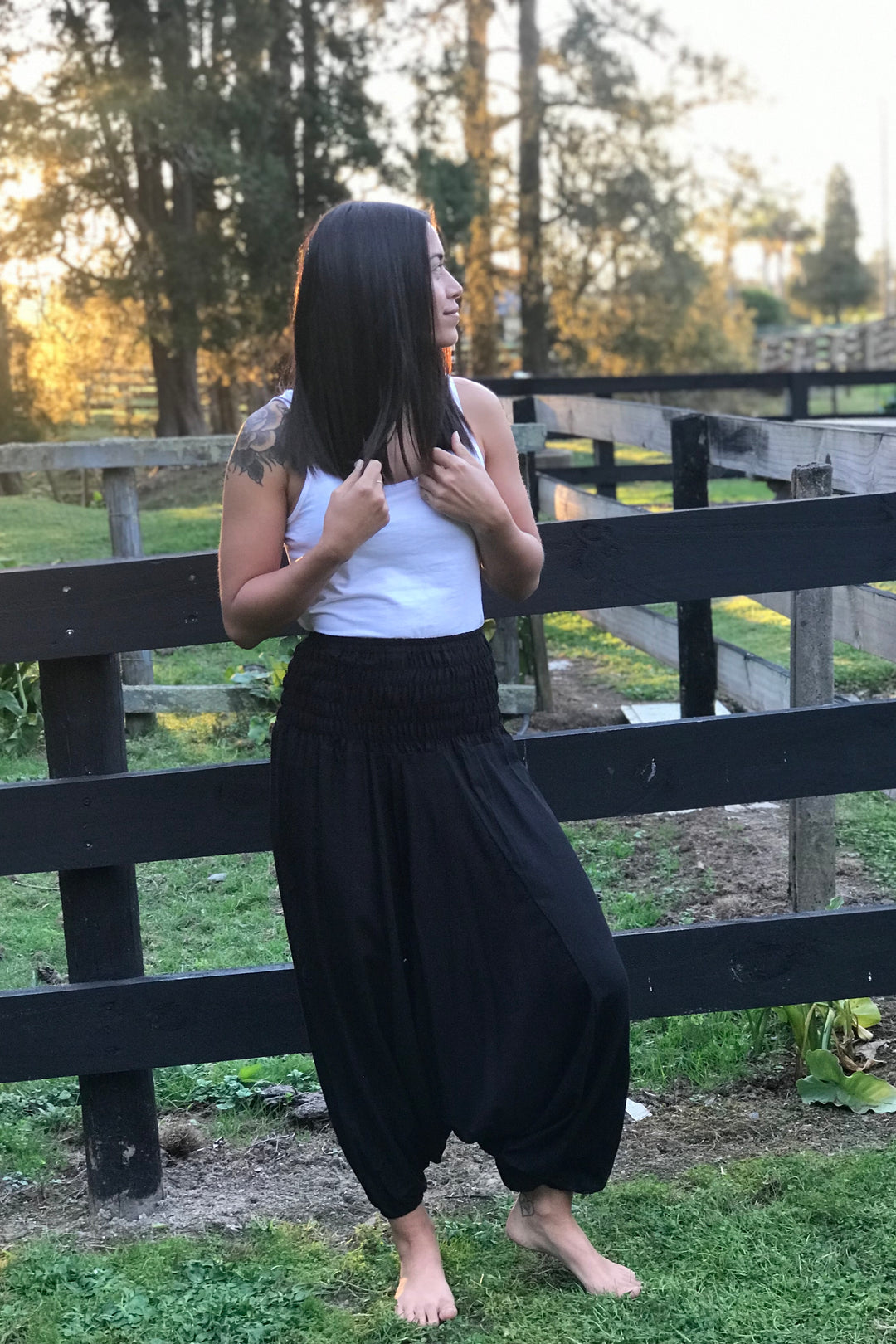 Plain Black Harem Pants Free Size – ENDLESS SUMMER NZ