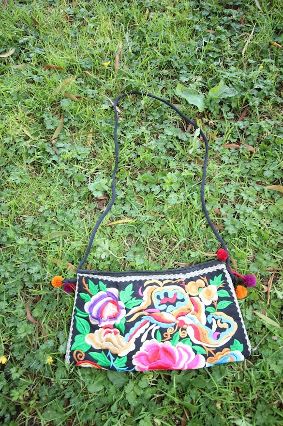 Embroidered Small Side Bag