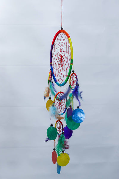 Large Rainbow Shell Dreamcatcher