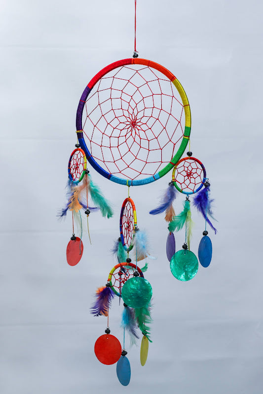 Large Rainbow Shell Dreamcatcher