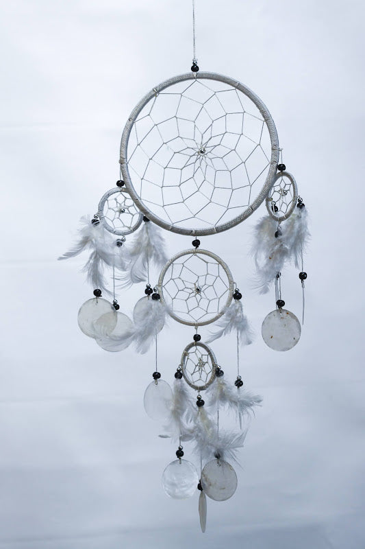 Large White Shell Dreamcatcher