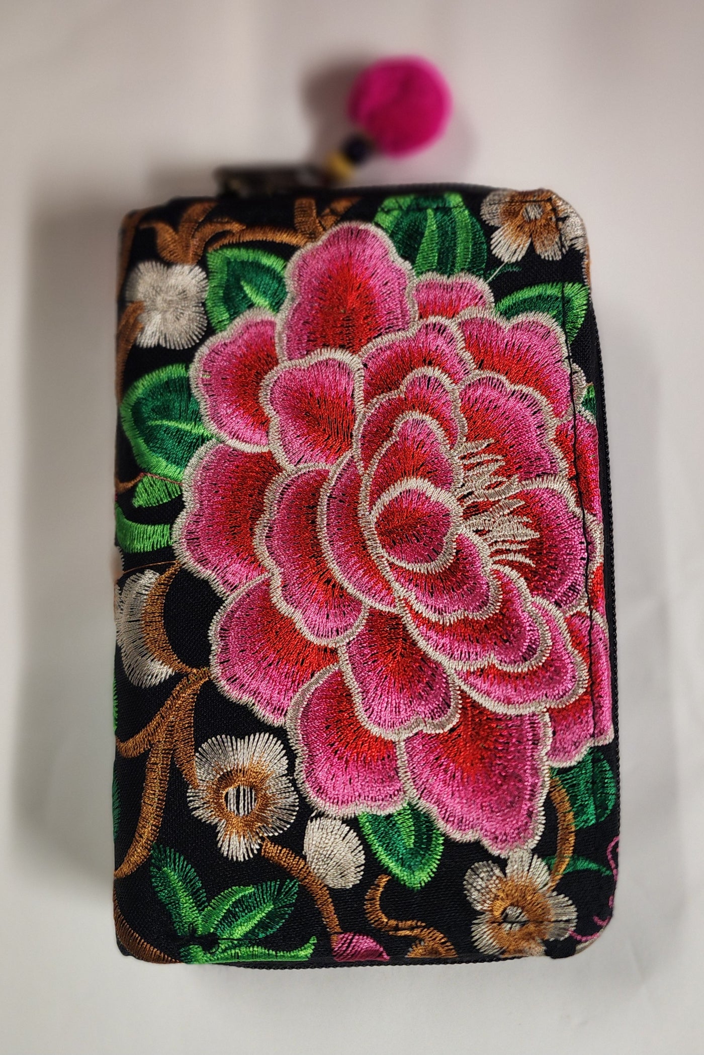 Embroidered Wallet - Medium