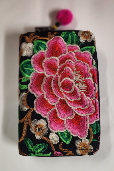 Embroidered Wallet - Medium