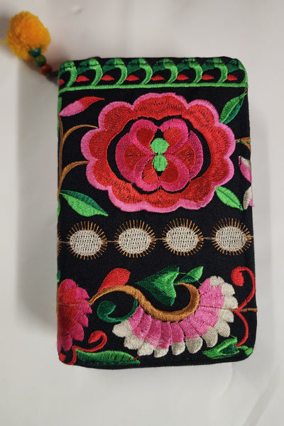 Embroidered Wallet - Medium