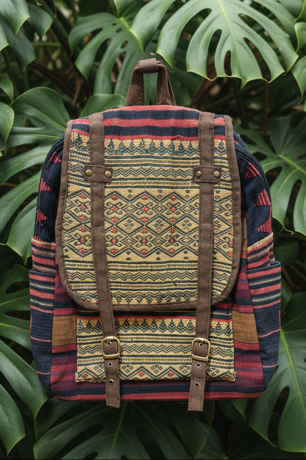 Aztec Embroidered Backpack