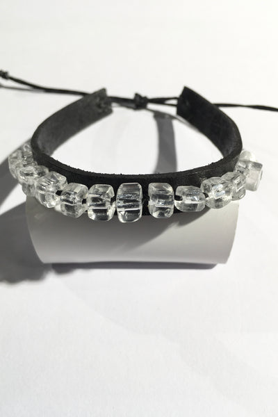 Crystal Leather Bracelet