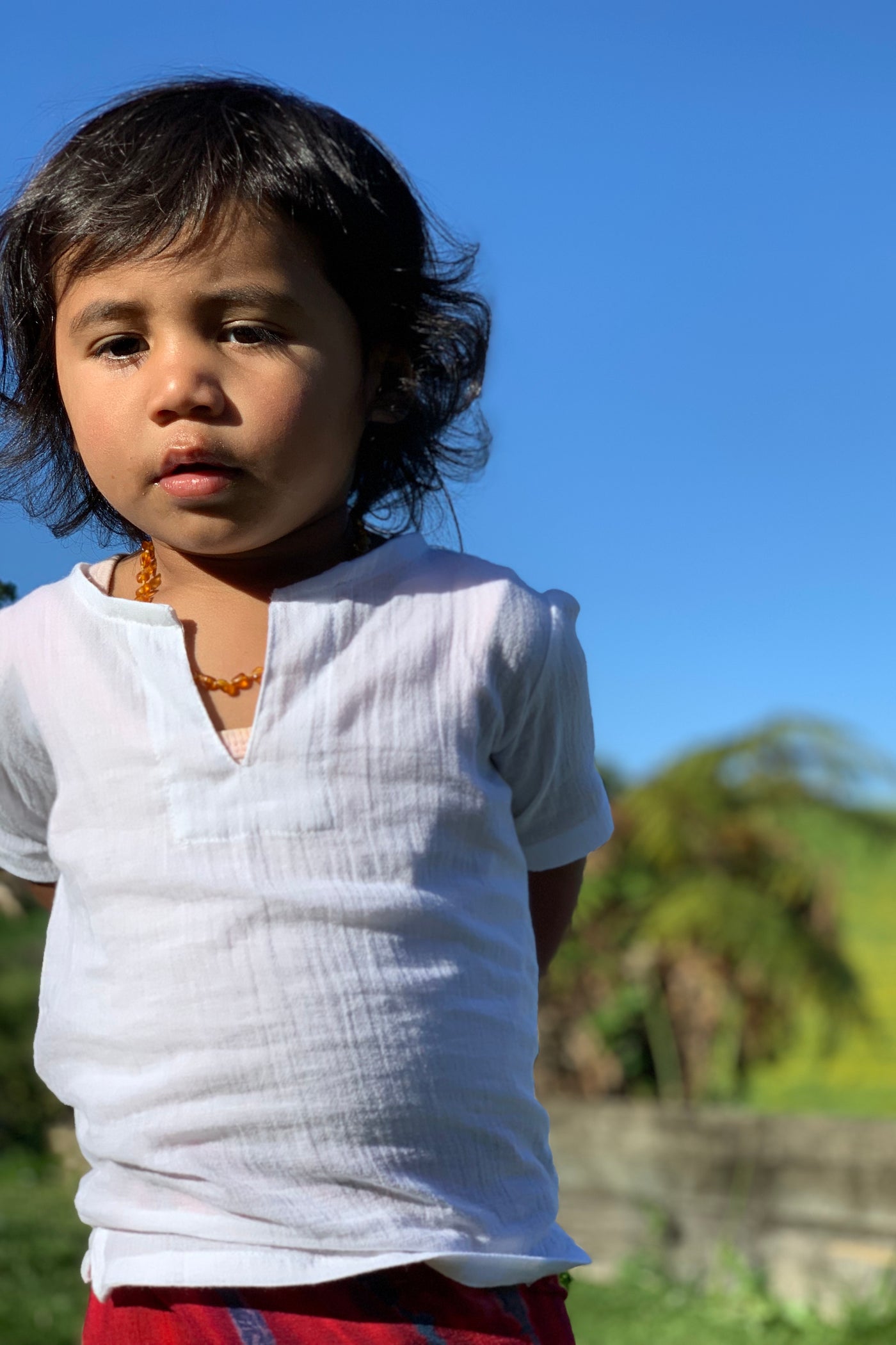 Childrens Cotton Shirt - Short Sleeve