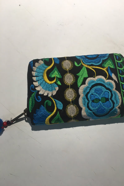 Lily Embroidered Wallet