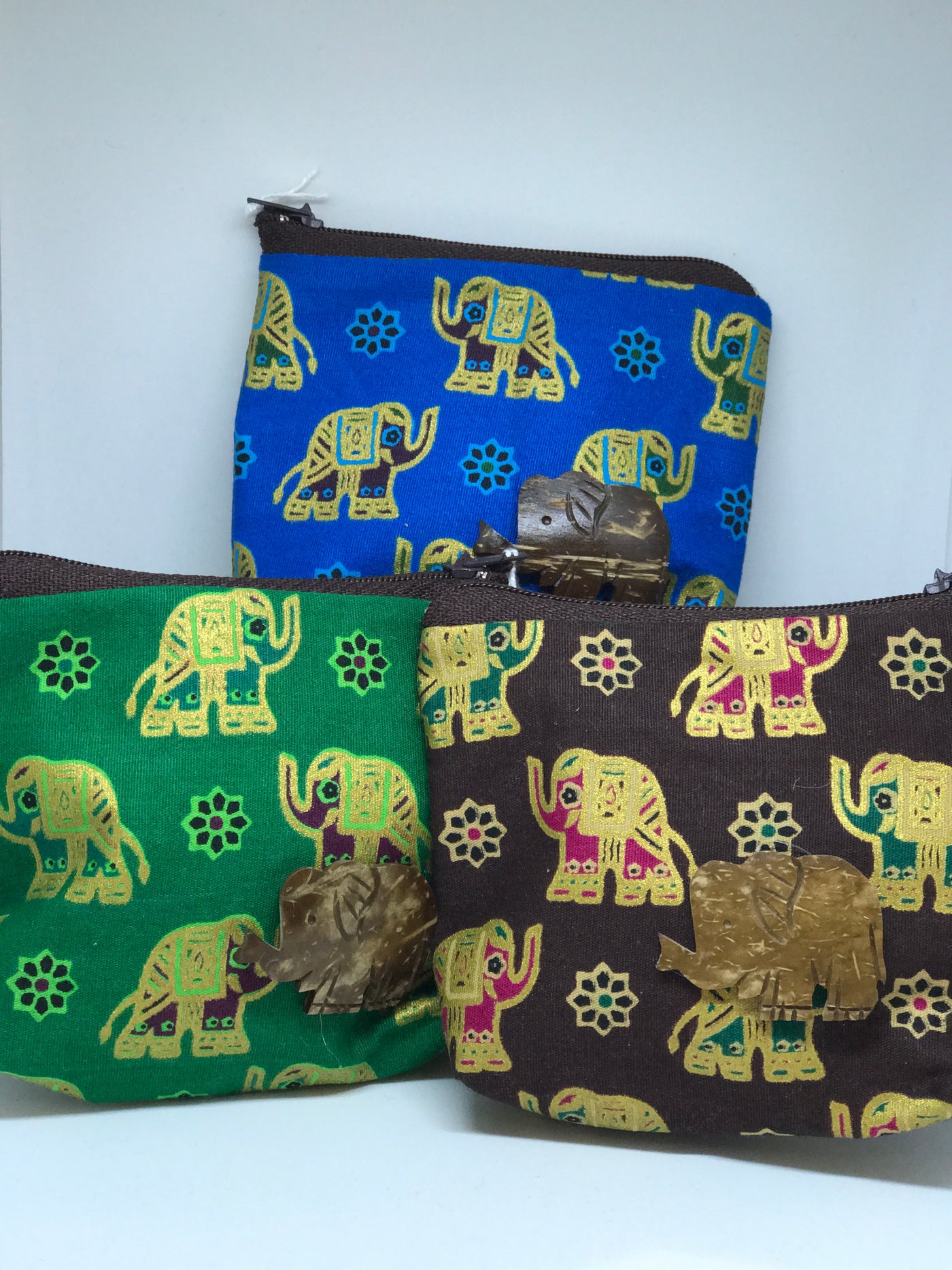 Wooden Elephant Coin Purse Overload