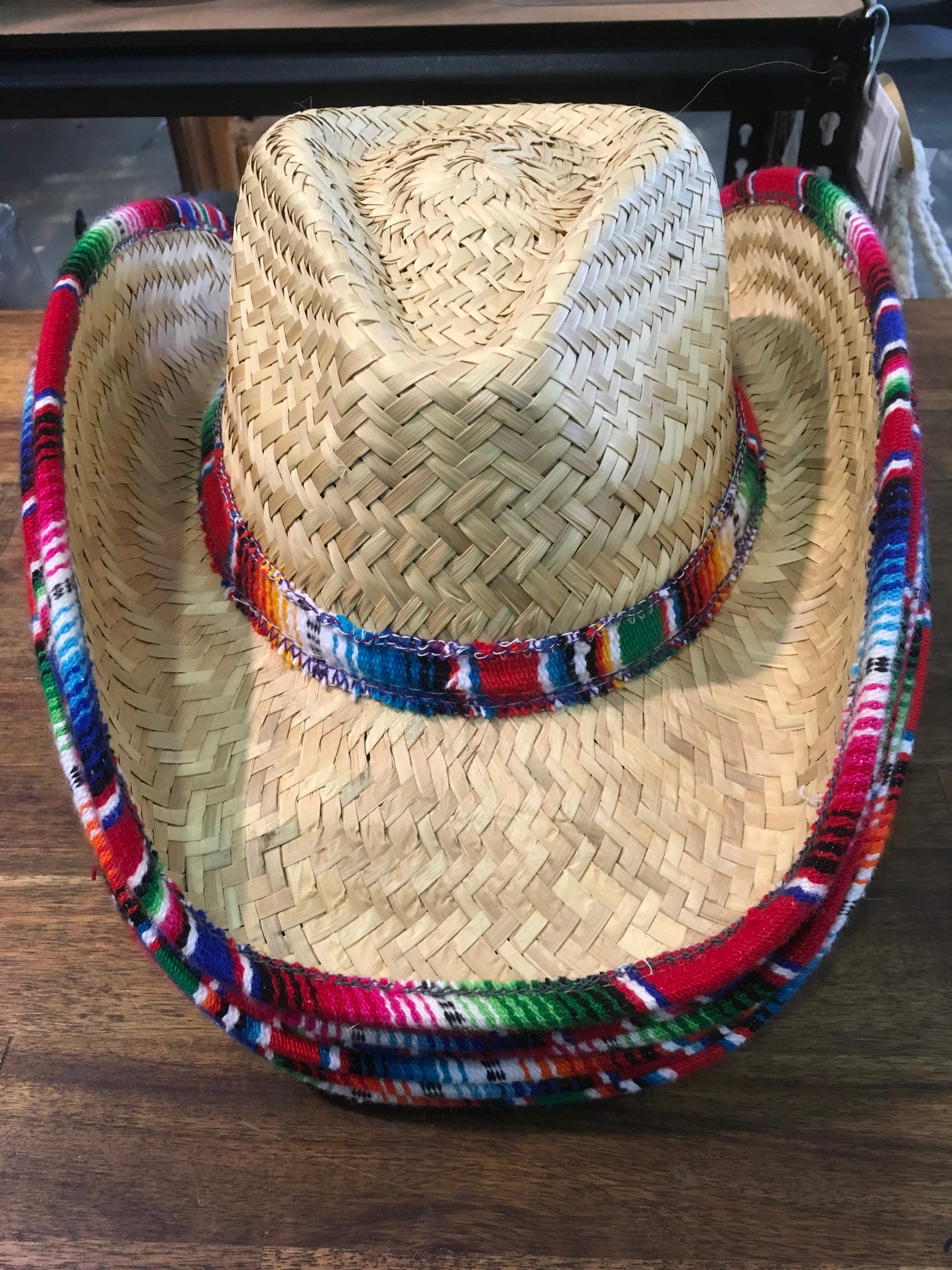 Serape Trim Cowboy Hat