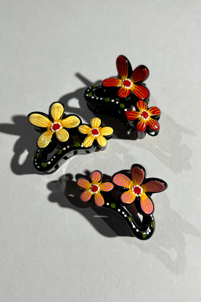 Mini Hand-painted Hair Clip