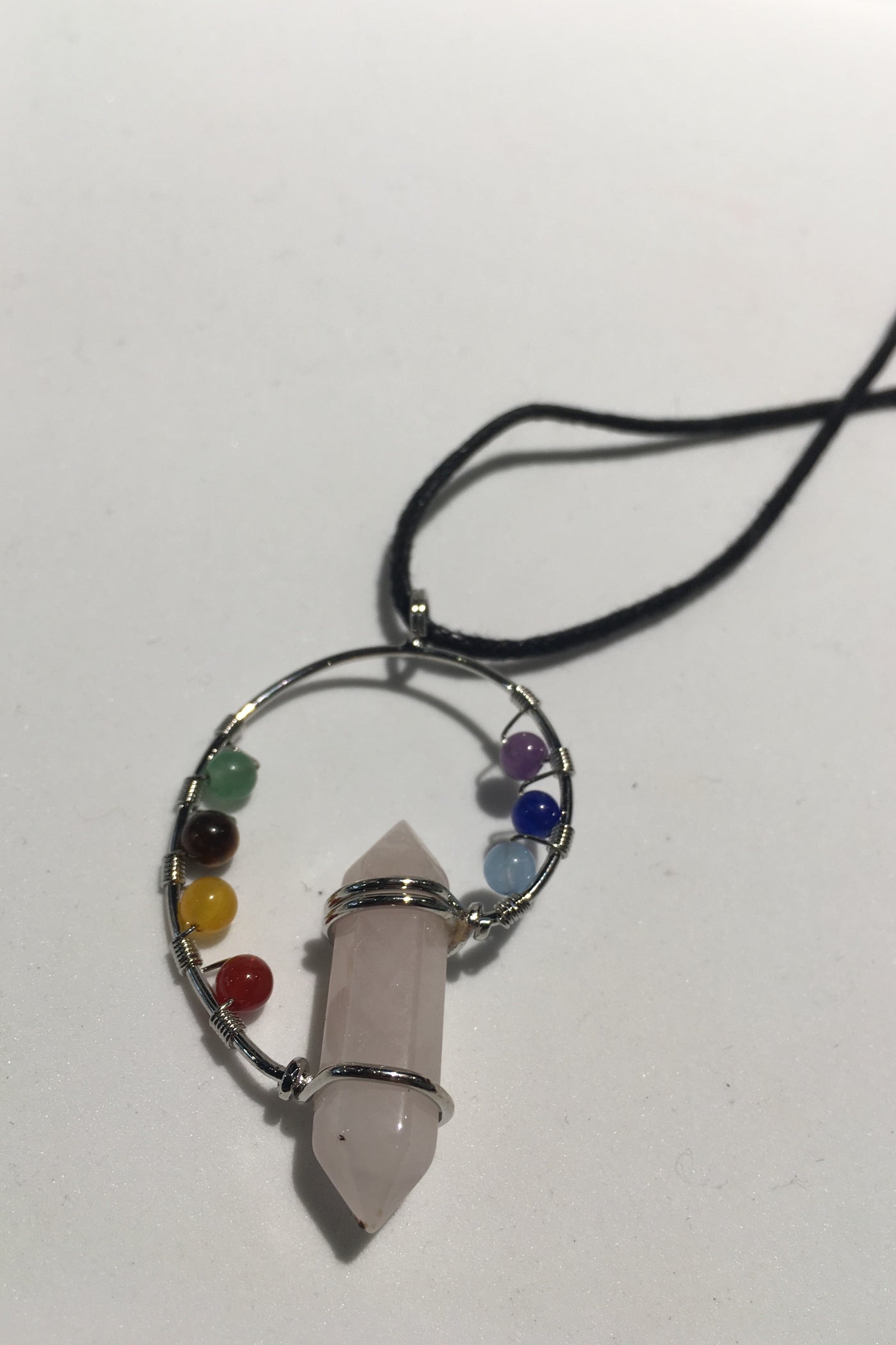 Chakra Swirl Crystal Necklace