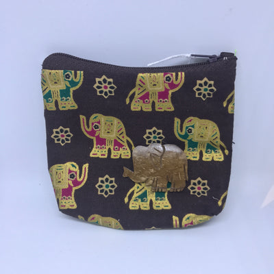 Wooden Elephant Coin Purse Overload