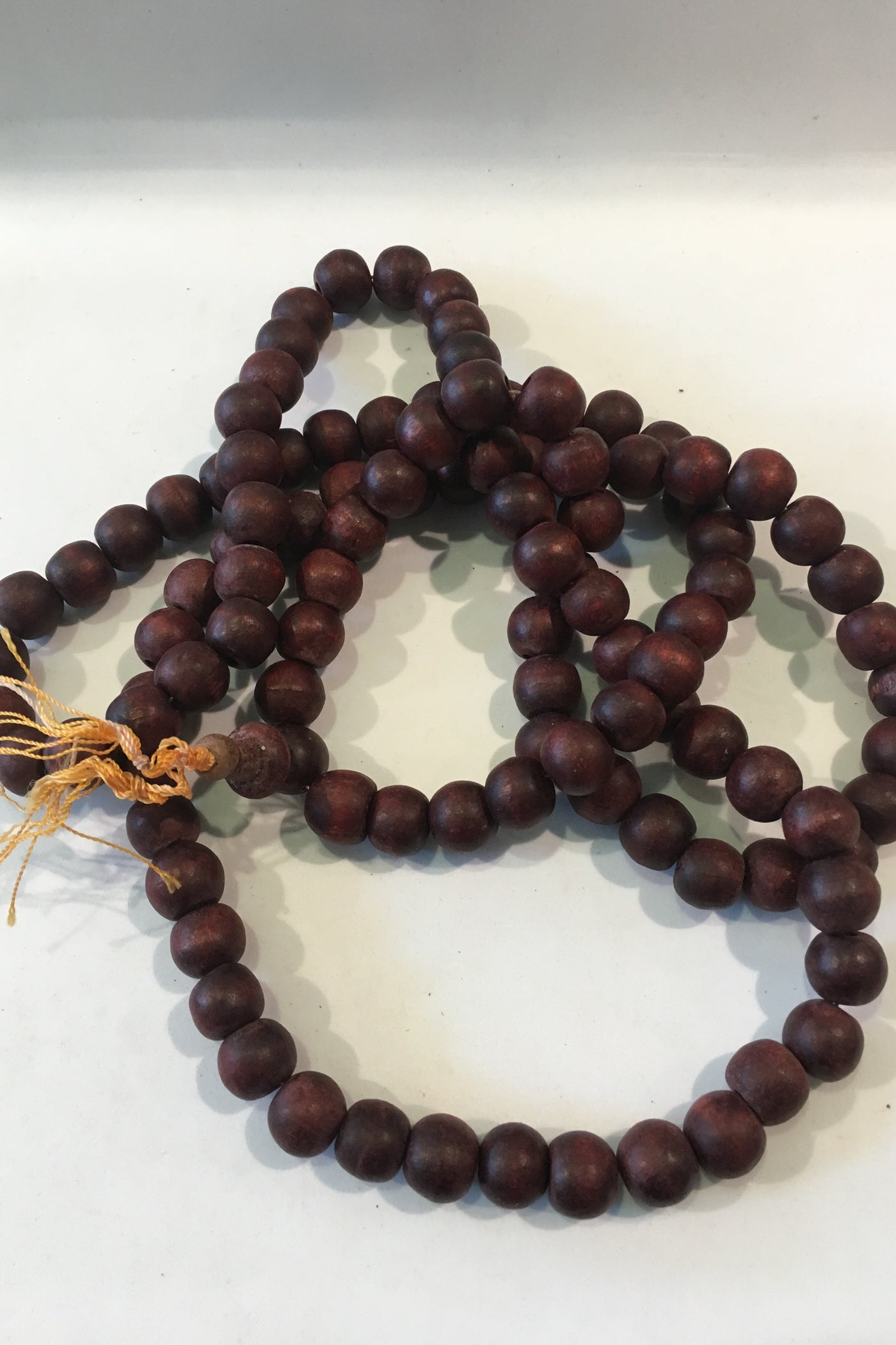 Natural Wooden Beaded Necklace-Large